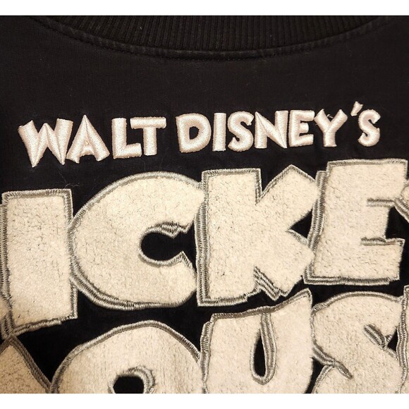 Disney Spirit Jersey Mickey Mouse Steamboat Willie Black Fleece Adult Large - Picture 6 of 10